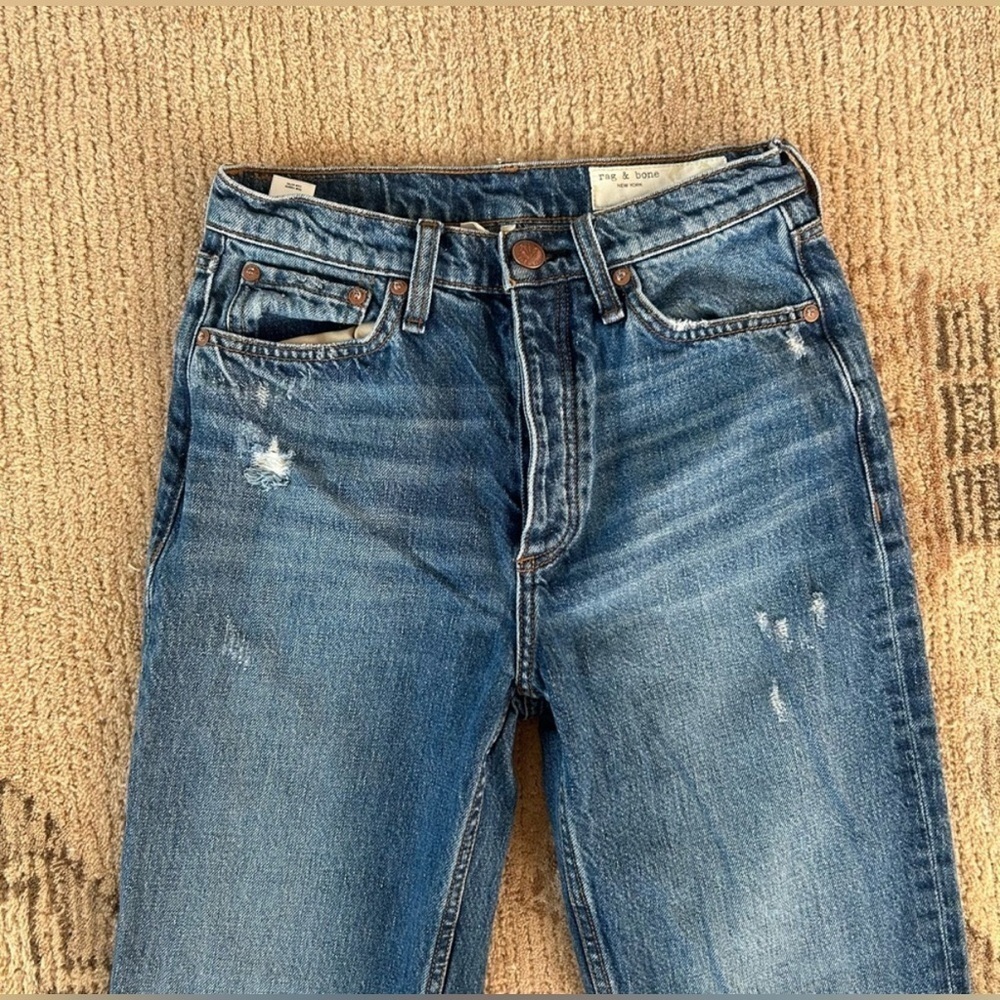 Rag & Bone Alex High Rise Straight Leg Jeans Size 25 - Picture 5 of 10